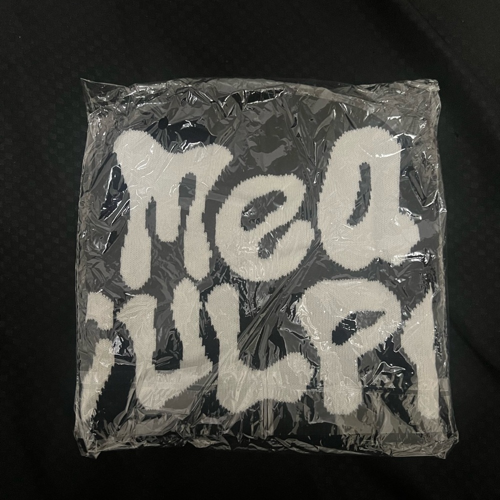 Black and White Mea Culpa Beanie